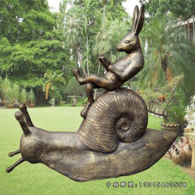 蜗牛动物铜雕