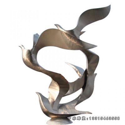 公园鸽子不锈钢摆件