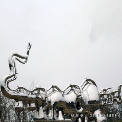 不锈钢乐器萨克斯雕塑