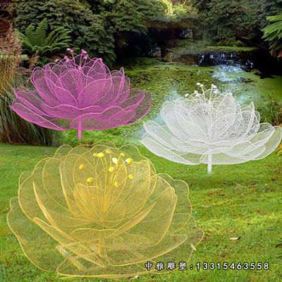 花朵不锈钢雕塑