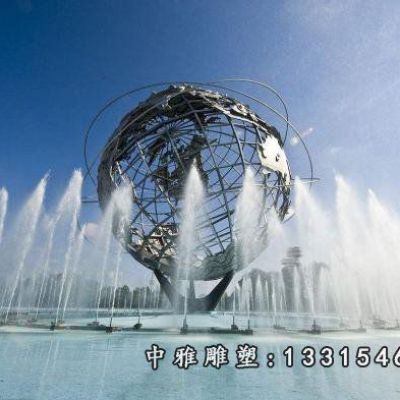 广场喷泉不锈钢雕塑
