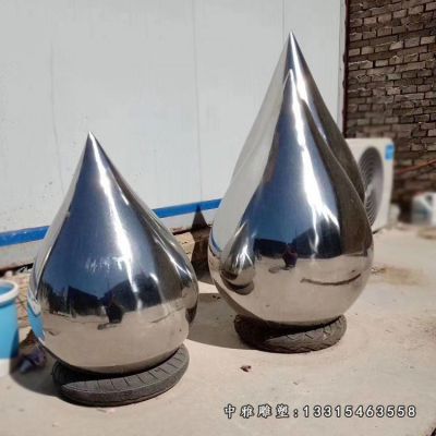 镜面水滴不锈钢摆件