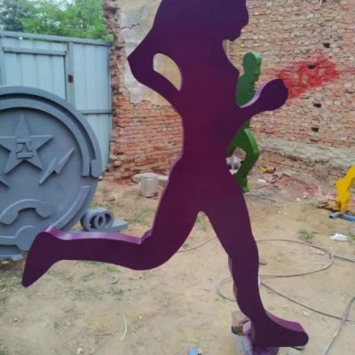 跑步人物不锈钢摆件