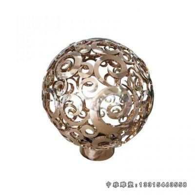 不锈钢圆球造型雕塑