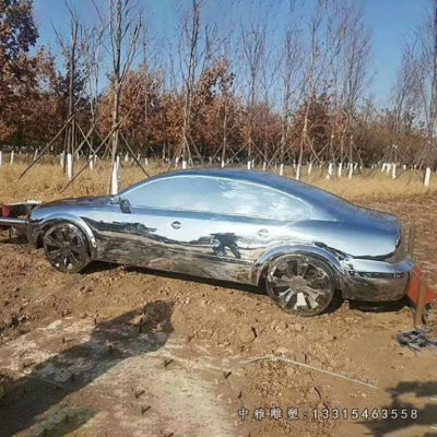 广场车模不锈钢雕塑