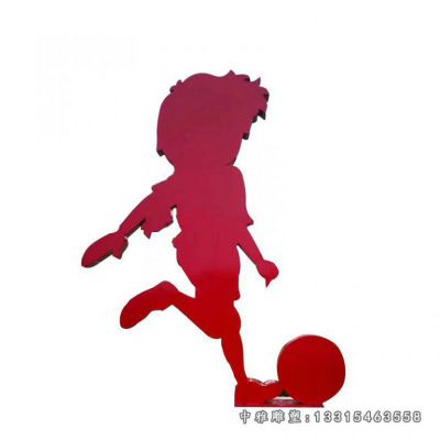 不锈钢剪影运动人物雕像