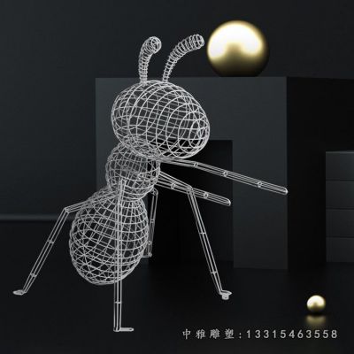 不锈钢动物蚂蚁雕塑