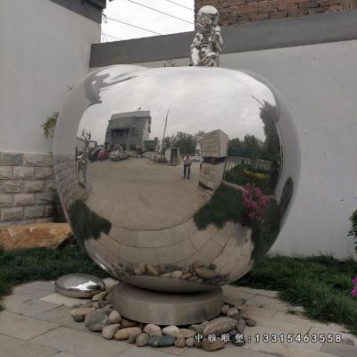 不锈钢水果苹果摆件