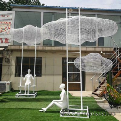 城市不锈钢人物雕塑