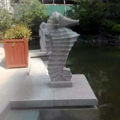 公园海马石雕