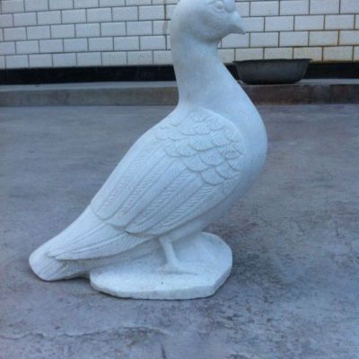 汉白玉石雕鸽子