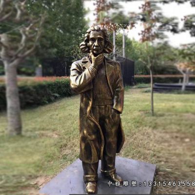 铜雕名人爱因斯坦