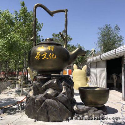 茶壶景观铜雕