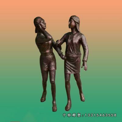 城市铜雕人物雕像