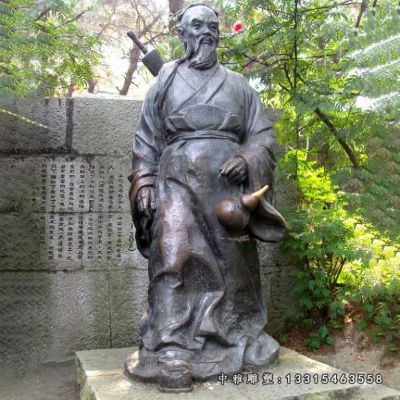 铜雕神医华佗雕塑