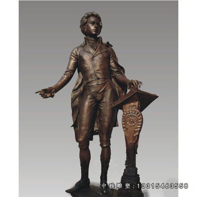西方人物公园铜雕