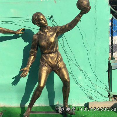 户外铜雕运动人物雕塑