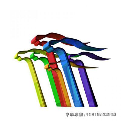 景观彩带不锈钢雕塑