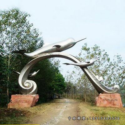 景区不锈钢拱门