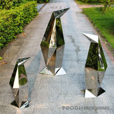 不锈钢几何企鹅