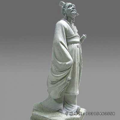 古代名医扁鹊石雕塑