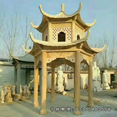 景观凉亭石雕塑