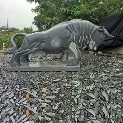 广场石雕牛摆件