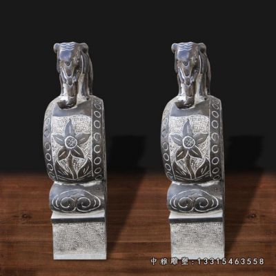 石雕宅门大象抱鼓石