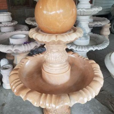 小区石雕风水球