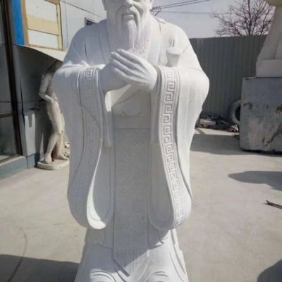 古代人物老子石雕塑