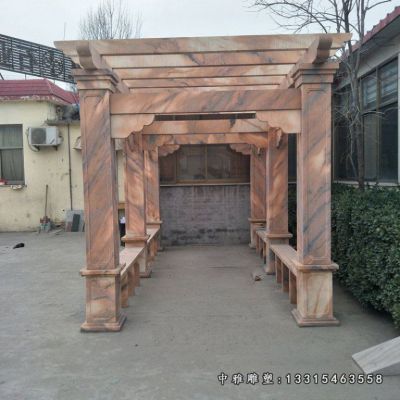 长廊花架石雕雕塑