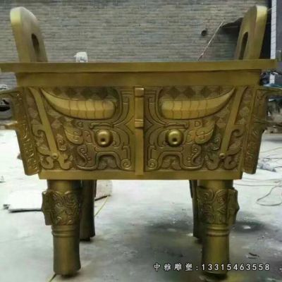 寺院四足铜雕摆件