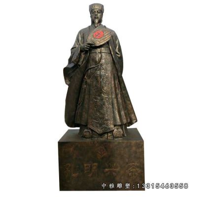 广场诸葛亮铜雕