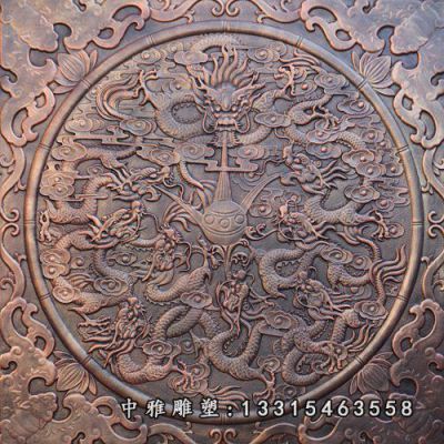 铜浮雕景观雕塑