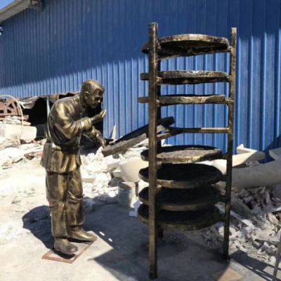 茶文化主题人物铜雕雕塑