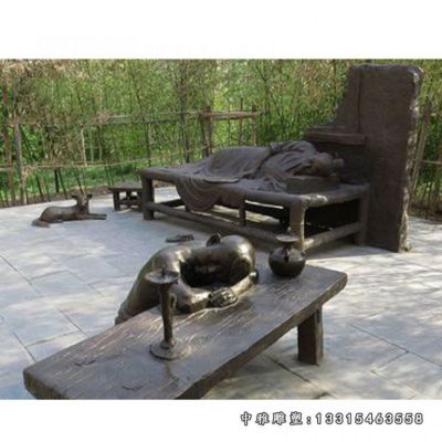 铜雕孝文化人物