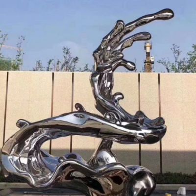 海浪景观不锈钢雕塑