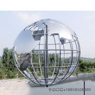 金属地球仪不锈钢雕塑