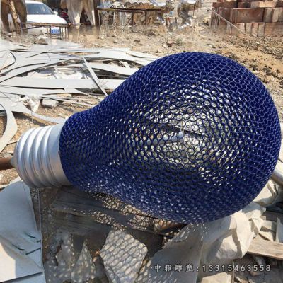 镂空灯泡不锈钢摆件