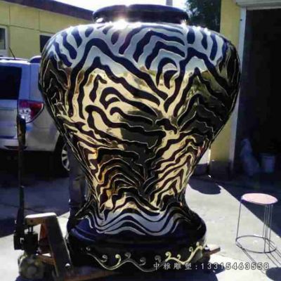 不锈钢广场花瓶