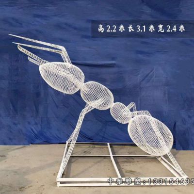 不锈钢动物蚂蚁雕塑