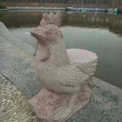 公园石雕十二生肖