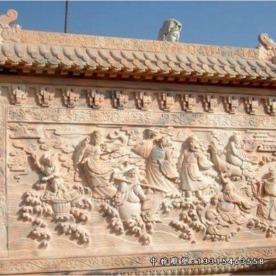 石雕庭院影壁雕塑