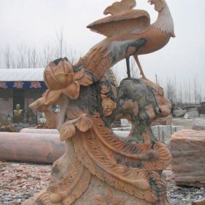 公园凤凰石雕