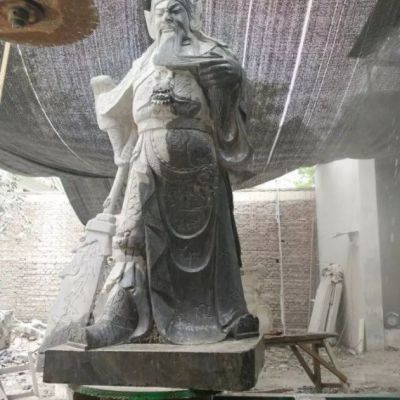 历史人物石雕关公