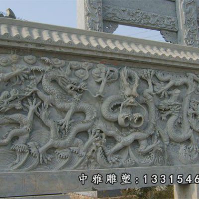 九龙壁广场石雕