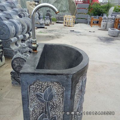 石雕庭院仿古流水池