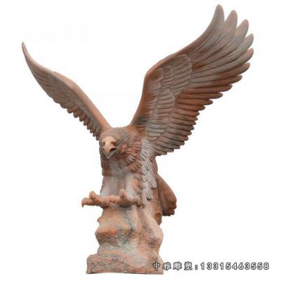 雄鹰展翅石雕雕塑