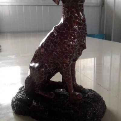 动物小狗铜雕