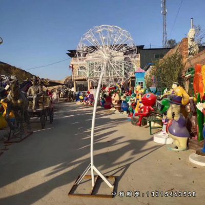 蒲公英公园不锈钢摆件